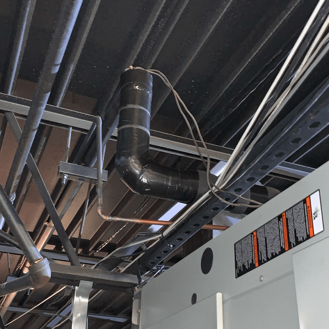 US Postal Service HVAC duct installation